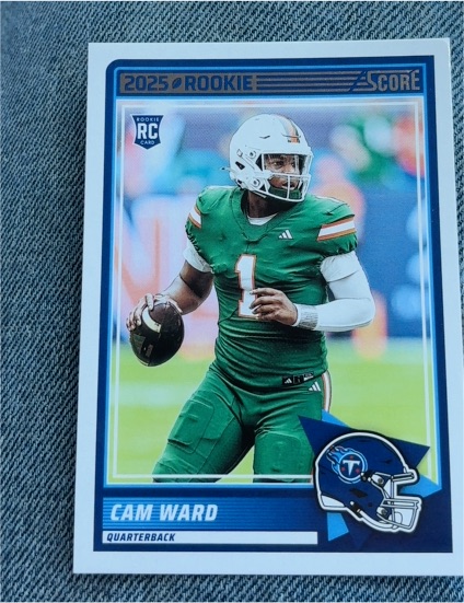 2025 Panini Score #13 Cam Ward — front