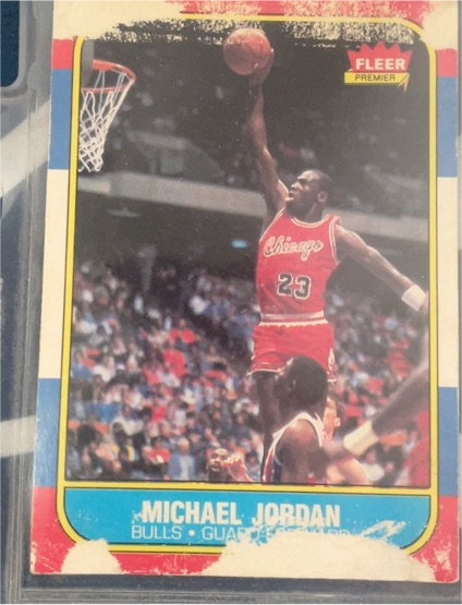 1986 Fleer Premier #23 Michael Jordan — front