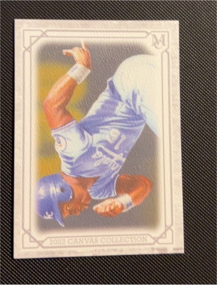 2022 Topps Museum Canvas Collection Reprints #CCR-41 Bo Jackson — front