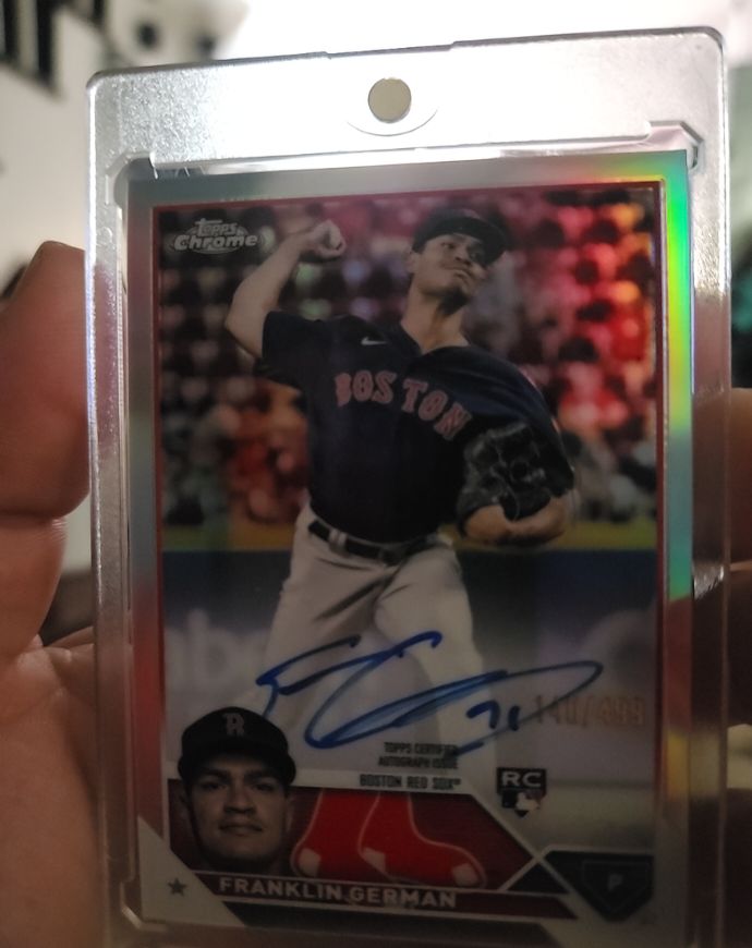 2023 Topps Chrome Update Series Autographs #RA-FG Franklin German — front
