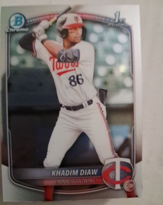 2025 Bowman Chrome Prospects #BCP-77 Khadim Diaw — front