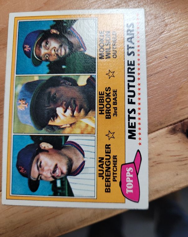 1981 Topps #259 Mets Future Stars Juan Berenguer Hubie Brooks Mookie Wilson — front