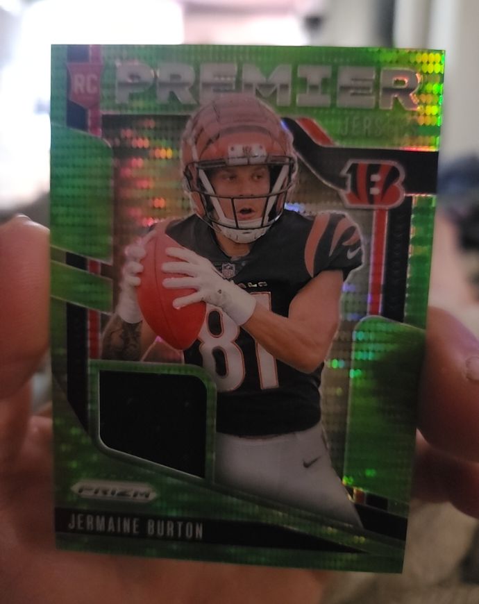 2024 Panini Prizm Premier Jerseys #PJ-JBN Jermaine Burton — front