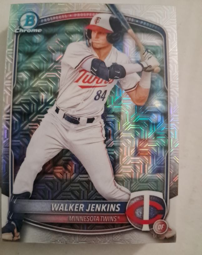 2025 Bowman Chrome Prospects #BCP-1 Walker Jenkins — front