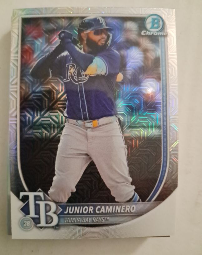 2025 Bowman Chrome #13 Junior Caminero — front