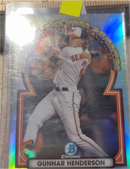 2023 Bowman Chrome Rookie of the Year Favorites #ROYF-15 Gunnar Henderson — front
