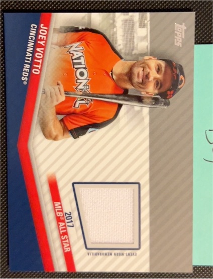 2020 Topps Update #ASSC-JV Joey Votto All-Star Stitches Relic — front
