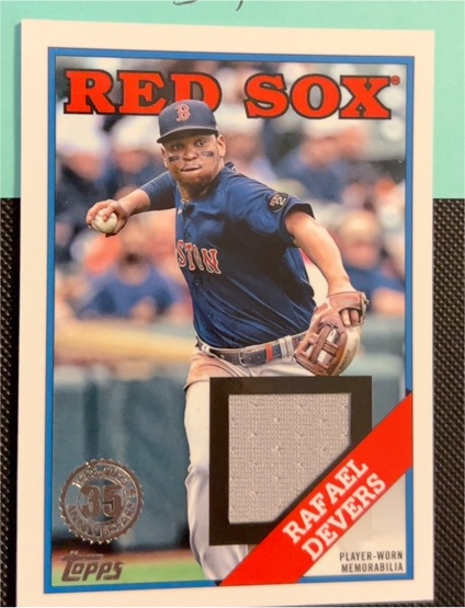 2023 Topps #88R-RD Rafael Devers 1988 35th Anniversary Relics Black #/199 — front
