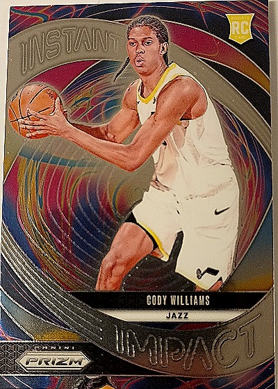 2024-25 Panini Prizm #2 Cody Williams Instant Impact — front