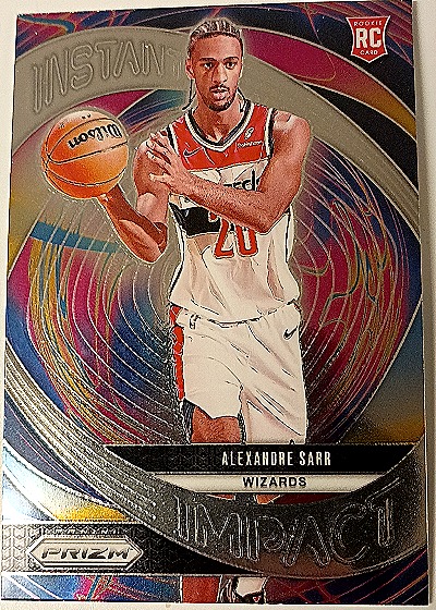2024-25 Panini Prizm #1 Alexandre Sarr Instant Impact RC — front