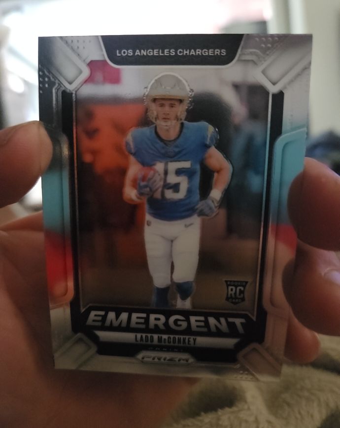 2024 Panini Prizm Emergent #13 Ladd McConkey — front