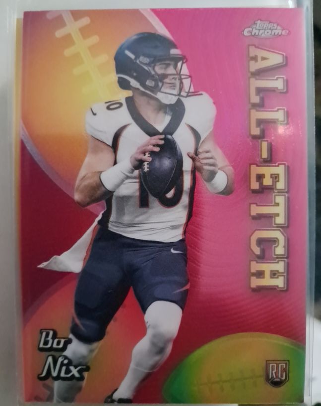 2024 Topps Chrome #CAE-BN Bo Nix All-Etch — front