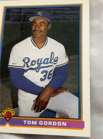 1991 Bowman #387 Tom Gordon — front