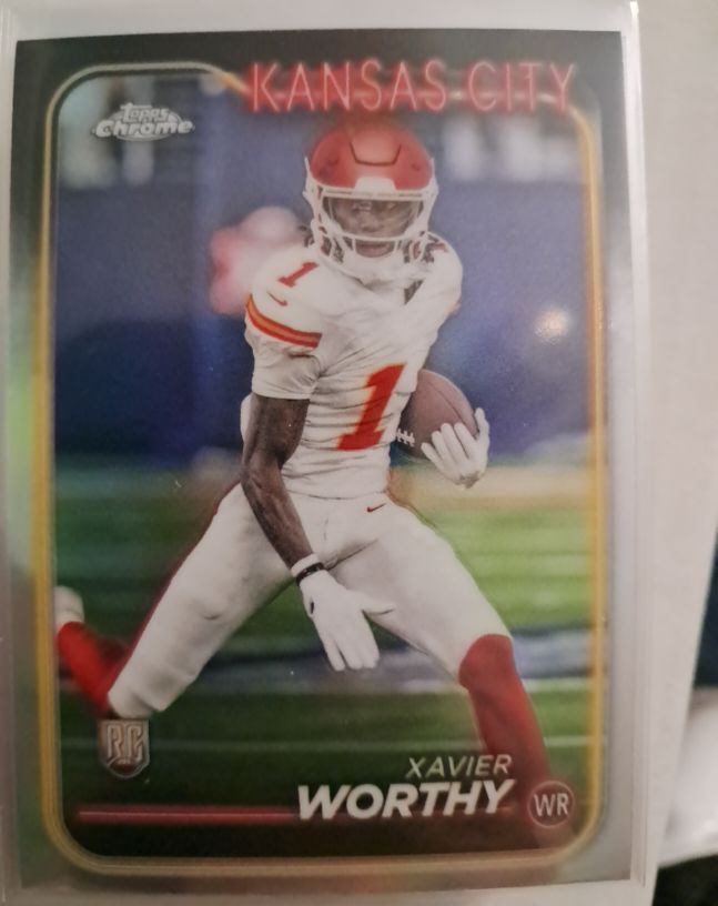 2024 Topps Chrome #208 Xavier Worthy — front