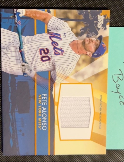 2022 Topps Update All-Star Stitches #ASSC-PA Pete Alonso — front