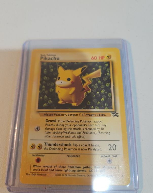 1999 Pokémon #1 Pikachu Black Star Promo — front