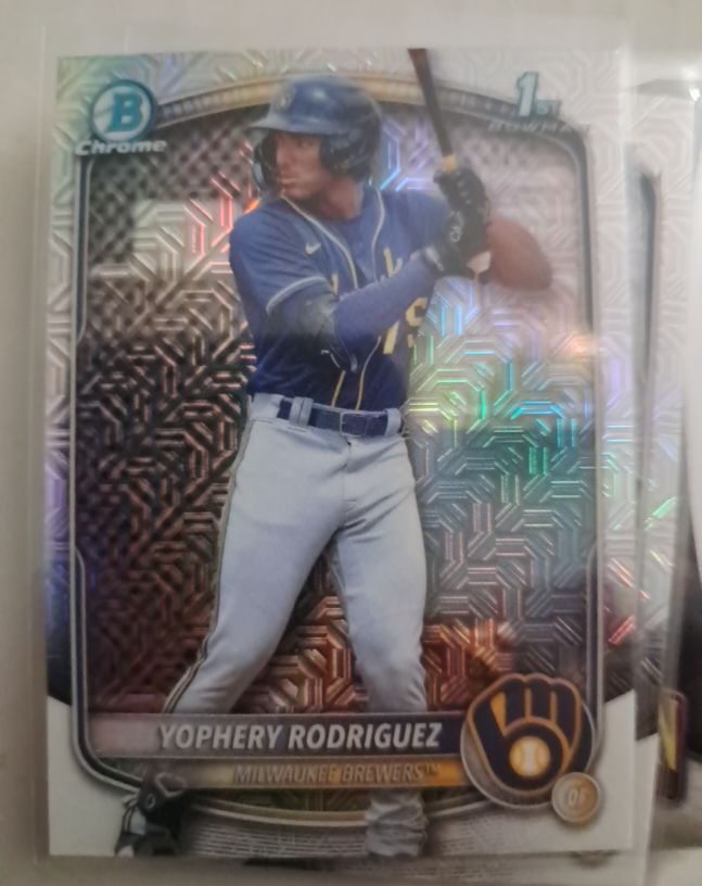2025 Bowman Chrome #BCP-36 Yophery Rodriguez — front