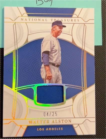 2022 Panini National Treasures #19 Walter Alston — front