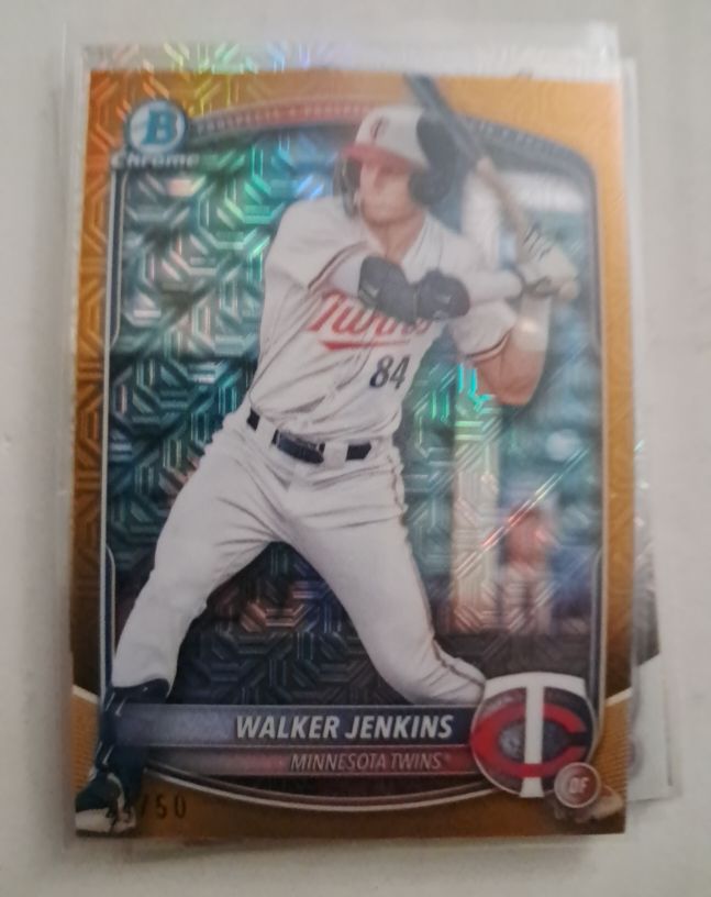 2025 Bowman Chrome Mojo Prospects #BCP-1 Walker Jenkins — front