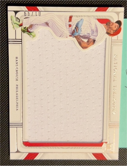 2022 Panini National Treasures Silhouettes Gold /25 Hans Crouse #RS-HC Rookie RC Philadelphia — front