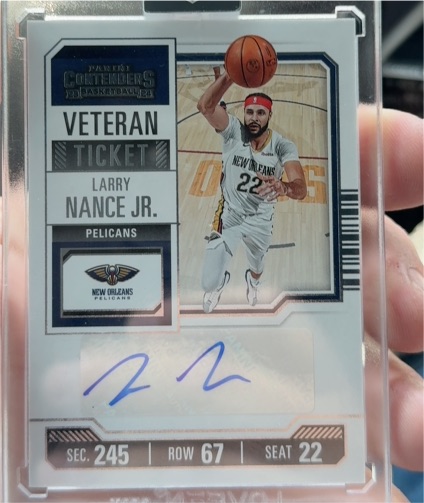 2023 Panini Contenders Veteran Ticket #VTR-LNP Larry Nance Jr. — front