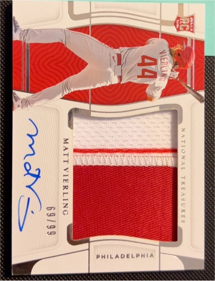 2022 Panini National Treasures #69 Matt Vierling — front
