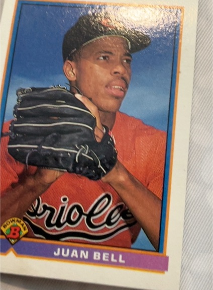 1991 Bowman #96 Juan Bell — front