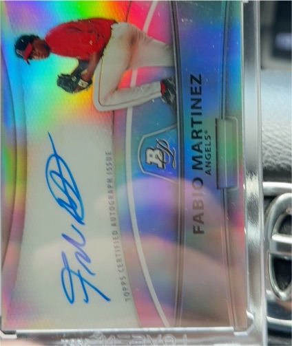 2010 Bowman Platinum Prospect Autograph Refractors #FM Fabio Martinez — front