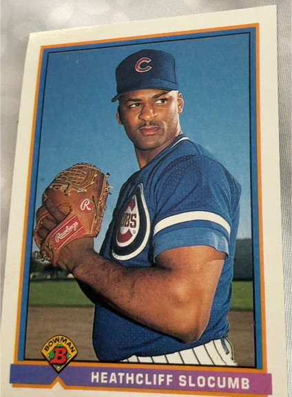 1991 Bowman #421 Heathcliff Slocumb — front