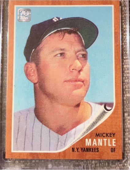 1962 Topps #27 Mickey Mantle — front