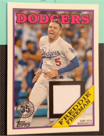 2023 Topps Series 2 1988 Topps Relics #88R-FF Freddie Freeman — front