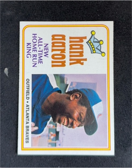 1974 Topps #1 Hank Aaron — front
