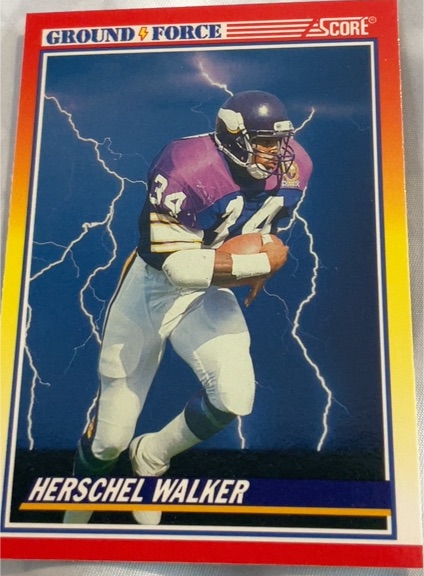 1990 Score #561 Herschel Walker — front