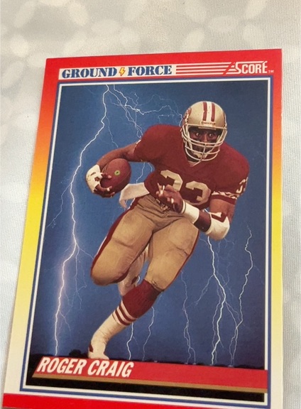 1990 Score #329 Roger Craig — front