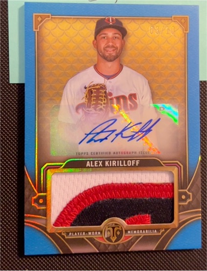 2022 Topps Triple Threads #ASJR-AK Alex Kirilloff — front
