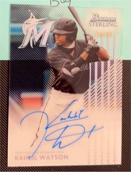 2022 Bowman Sterling #40 Kahlil Watson — front