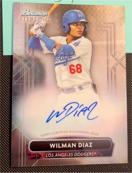 2022 Bowman Sterling #PA-WD Wilman Diaz — front