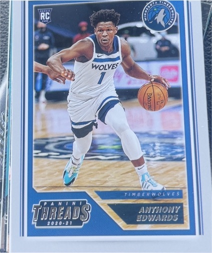 2020-21 Panini Chronicles Threads #87 Anthony Edwards — front