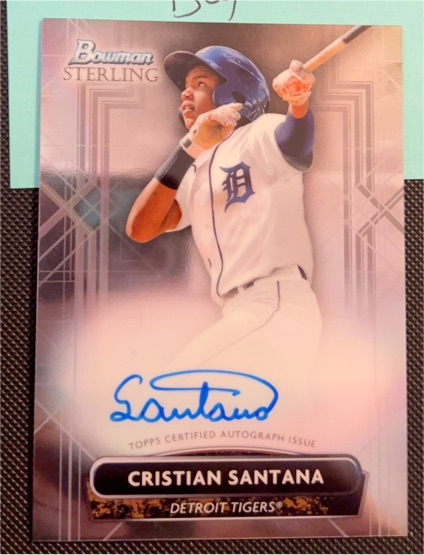 2022 Bowman Sterling #PA-CS Cristian Santana — front