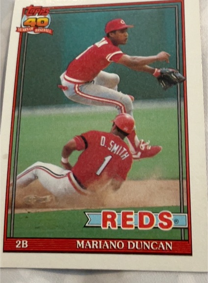 1991 Topps #13 Mariano Duncan — front