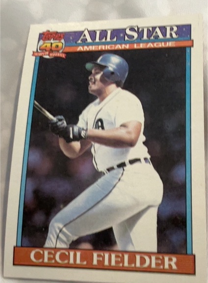 1991 Topps #386 Cecil Fielder — front
