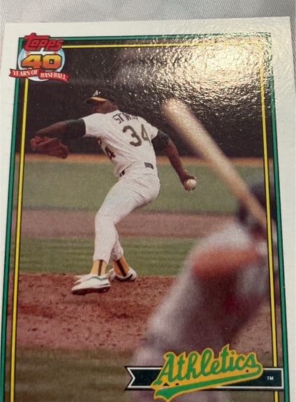 1991 Topps #580 Dave Stewart — front