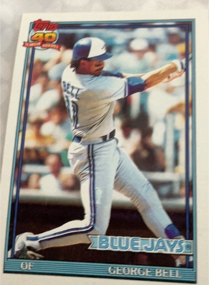 1991 Topps #440 George Bell — front