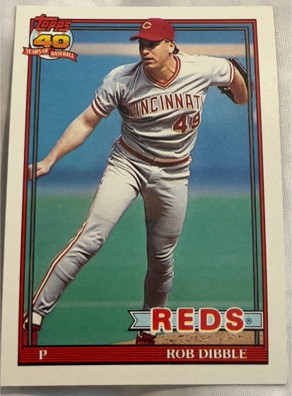 1991 Topps #662 Rob Dibble — front