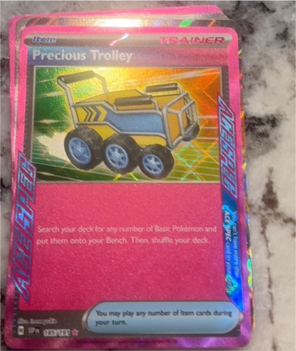 2024 Pokémon SV08 Surging Sparks #185 Precious Trolley — front