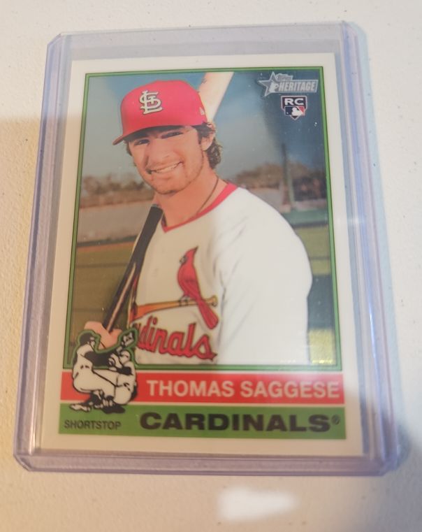 2025 Topps Heritage #177 Thomas Saggese — front