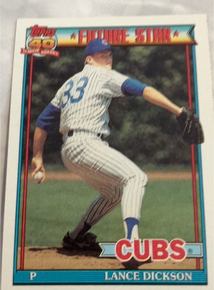 1991 Topps #114 Lance Dickson — front