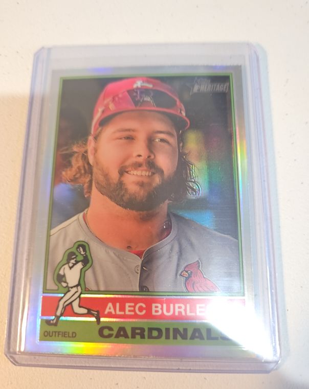 2025 Topps Heritage #98 Alec Burleson — front
