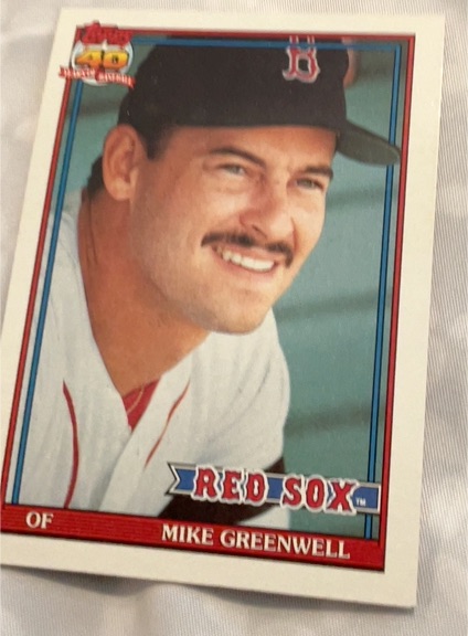 1991 Topps #792 Mike Greenwell — front