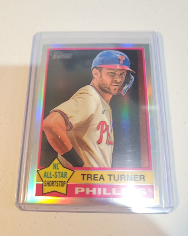 2025 Topps Heritage #48 Trea Turner — front